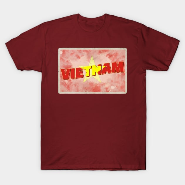 Vietnam vintage style retro souvenir T-Shirt by DesignerPropo